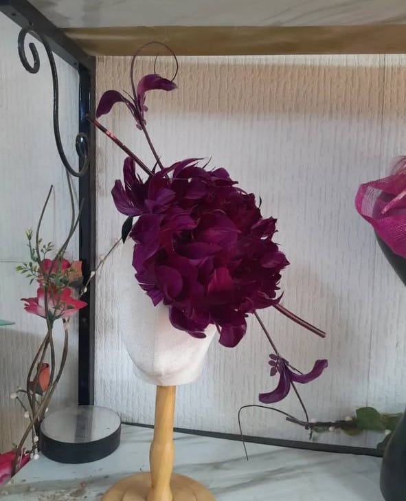 Magenta Feather Dome